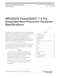 MPC8347ECZUAJFB Datasheet Cover