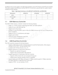 MPC8377CVRAGDA Datasheet Page 3