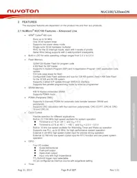 NUC120RD2DN Datasheet Pagina 9