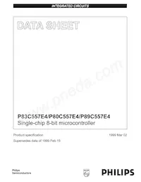 P80C557E4EFB/01 Datenblatt Cover