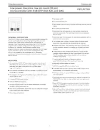 P87LPC769HD Datasheet Pagina 4