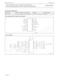 P87LPC769HD Datasheet Pagina 5