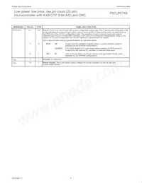 P87LPC769HD Datasheet Pagina 9