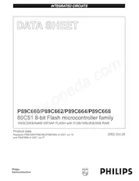 P89C668HFA/00 Datenblatt Cover