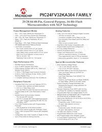 PIC24F16KA304-E/MV Datasheet Copertura