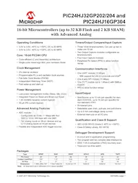 PIC24HJ32GP204-H/PT Datasheet Copertura