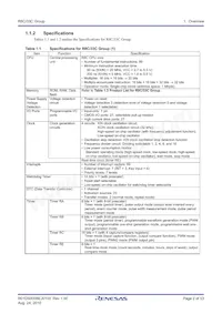 R5F21335CNFP#50 Datasheet Pagina 2