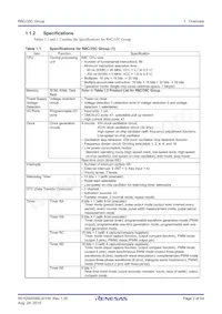 R5F21357CDFP#X4 Datasheet Pagina 2