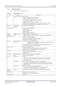 R5F2M120ADSP#W4 Datasheet Pagina 4