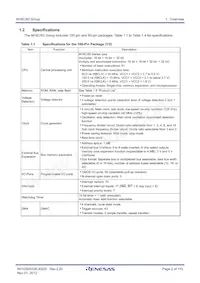 R5F363AMNLG#U0 Datasheet Pagina 2