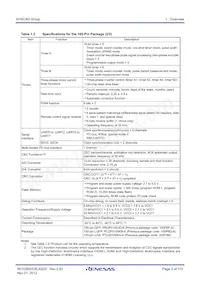 R5F363AMNLG#U0 Datasheet Pagina 3