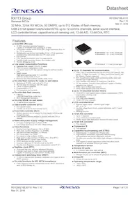 R5F51138ADLJ#20 Datasheet Copertura