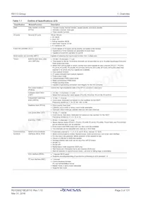 R5F51138ADLJ#20 Datasheet Pagina 3