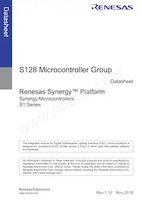 R7FS128783A01CFJ#AA0 Datasheet Cover