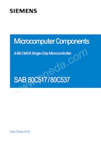 SAB80C537-N數據表 封面