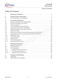 SAF-XC164LM-16F40F BA Datasheet Pagina 4