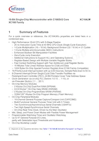 SAF-XC164LM-16F40F BA Datasheet Pagina 6