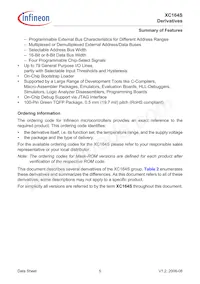 SAF-XC164S-8F40F BB Datasheet Page 7