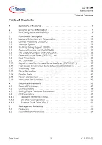 SAF-XC164SM-16F40F BA Datasheet Pagina 5