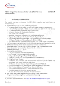 SAF-XC164SM-16F40F BA Datasheet Pagina 6