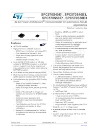 SPC570S40E1CEFAY Datasheet Cover