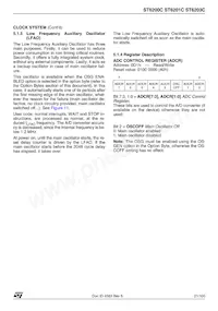 ST62T03CM6/TR Datenblatt Seite 21