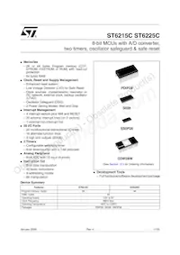 ST62T25CM6/TR Datasheet Cover