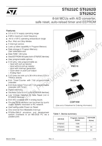 ST62T62CM6 Datasheet Copertura