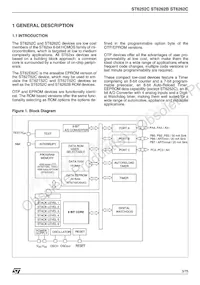 ST62T62CM6 Datasheet Pagina 3