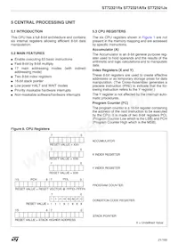 ST72F321R9TCTR Datasheet Page 21