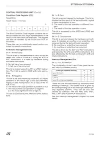 ST72F324K6TC/TR Datenblatt Seite 21