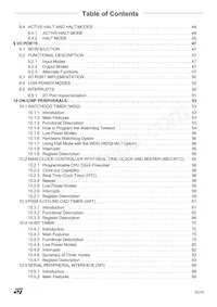 ST72F521M9T6TR Datasheet Page 3