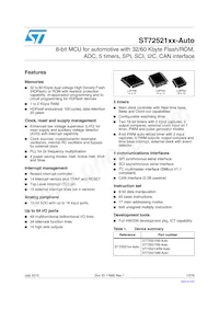 ST72F521R9TCTR Datenblatt Cover