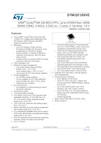 STM32F398VET6 Datenblatt Cover