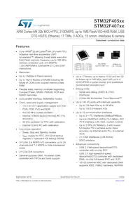 STM32F407IGH6J Datenblatt Cover