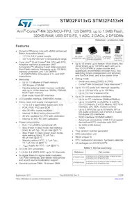 STM32F413VGT3數據表 封面