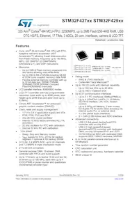 STM32F429NIH6U Datenblatt Cover