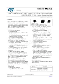 STM32F446ZCT6JTR Datasheet Cover