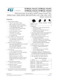 STM32L152VCT6D Datasheet Copertura