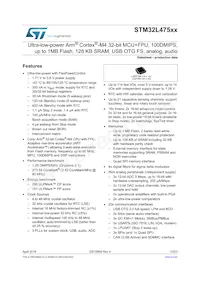 STM32L475RGT7 Datasheet Cover