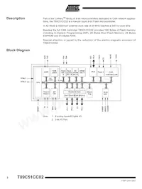 T89C51CC02UA-TDSIM Datasheet Pagina 2