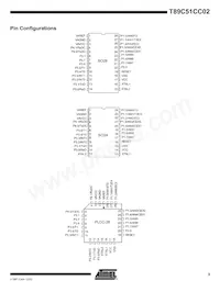 T89C51CC02UA-TDSIM Datasheet Pagina 3