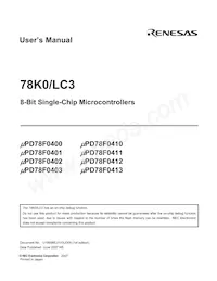 UPD78F0412GA-GAM-AX Datasheet Pagina 3