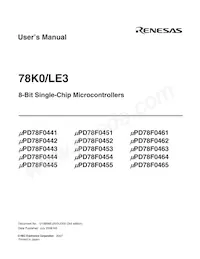 UPD78F0465GK-GAJ-AX Datasheet Page 3