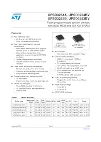 UPSD3253B-40T6 Datasheet Copertura