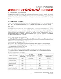 W78E051C40PL Datasheet Page 5