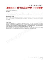W78E051C40PL Datasheet Page 9
