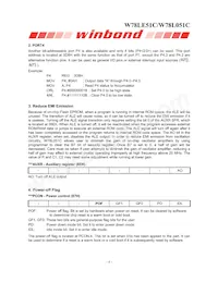 W78L051C24PL Datasheet Page 6