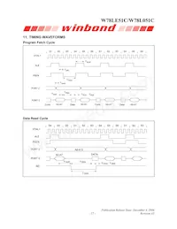 W78L051C24PL Datasheet Page 17