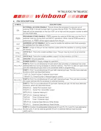 W78L052C24PL Datasheet Page 4